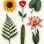 Flowers & Plants - Sticker Sheet v7